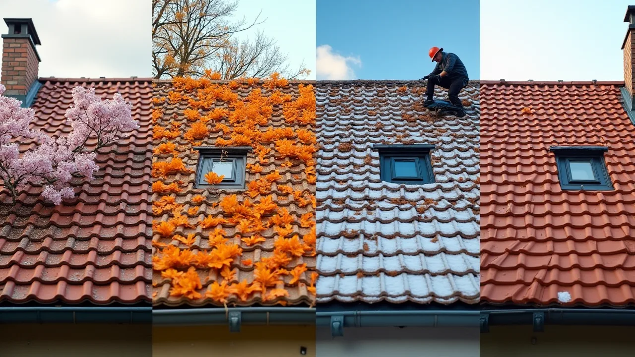 Toiture : Entretien toiture : le calendrier annuel
